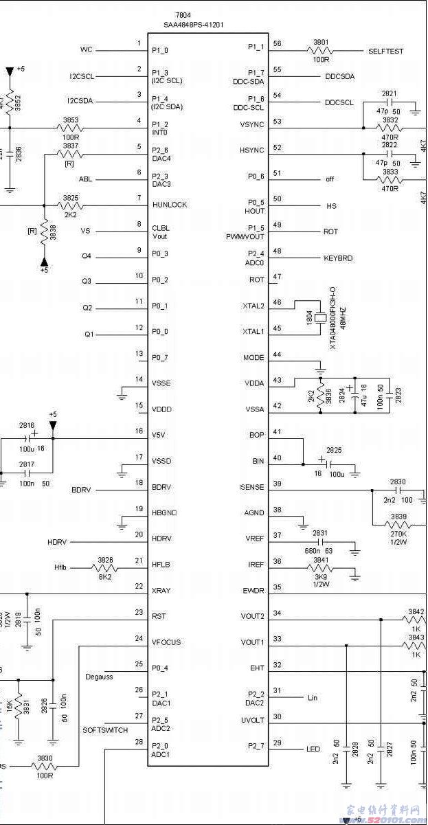 SAA4849系列微处理器_家电维修资料网