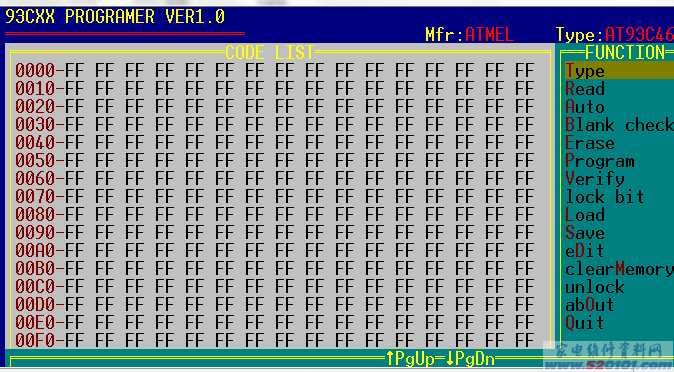 93CXX系列存储芯片读写器程序