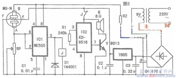 MQ-2气敏传感器原理参数与电路_家电维修资料