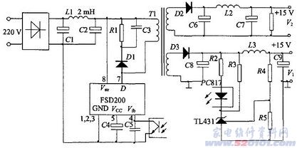 电源芯片FSD200芯片参数和电路应用_家电维
