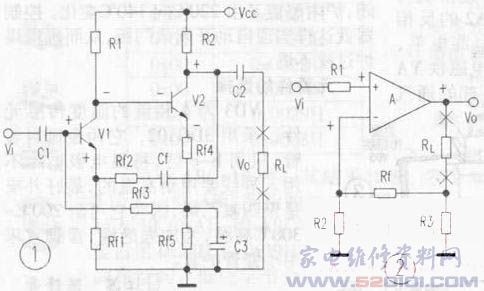 电路中反馈类型的判断_家电维修资料网_www