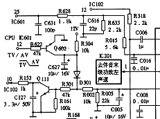 王牌TCL9529型彩电TV/AV切换电路分析 第1张