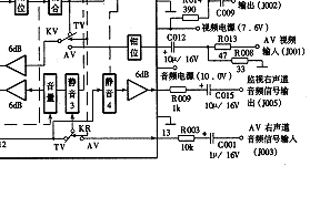 王牌TCL9529型彩电TV/AV切换电路分析 第4张