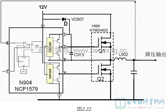 海信TLM40V68P液晶电源板（1673板）电路原理分析 第23张