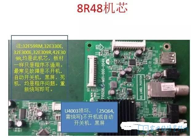 创维彩电8R48机芯主板维修图文解释 第1张