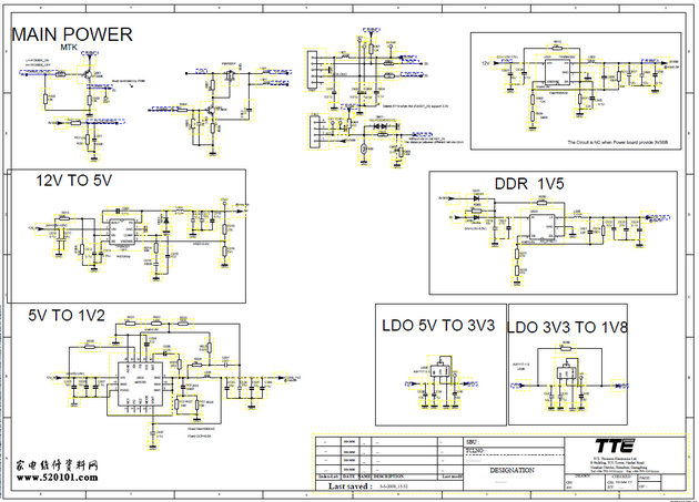 TCL液晶电视MT07P机芯（MT5507）主板电路原理图