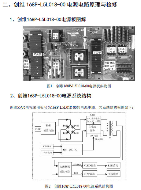 创维液晶168P-L5L018-00电源板维修手册
