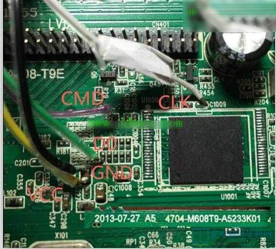 液晶电视EMMC读写方法和部分液晶主板ISP点位图 第18张