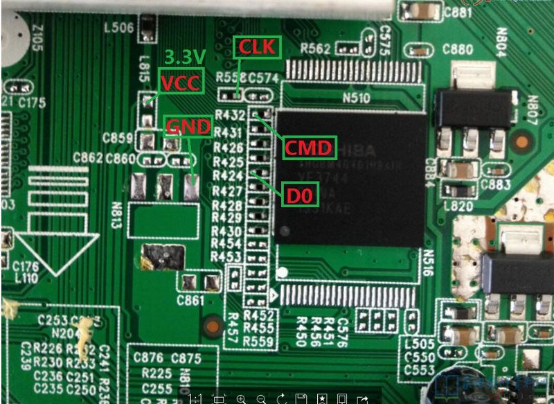 液晶电视EMMC读写方法和部分液晶主板ISP点位图 第35张