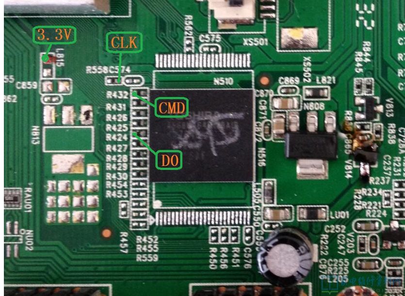 液晶电视EMMC读写方法和部分液晶主板ISP点位图 第36张