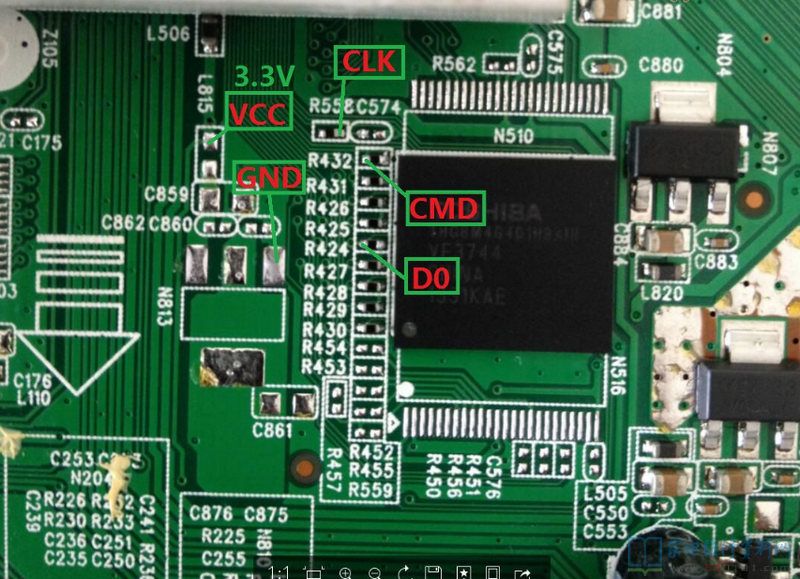 液晶电视EMMC读写方法和部分液晶主板ISP点位图 第13张
