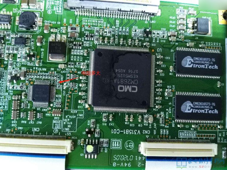 AS15-G芯片逻辑板V315B1-C01电路图 第1张