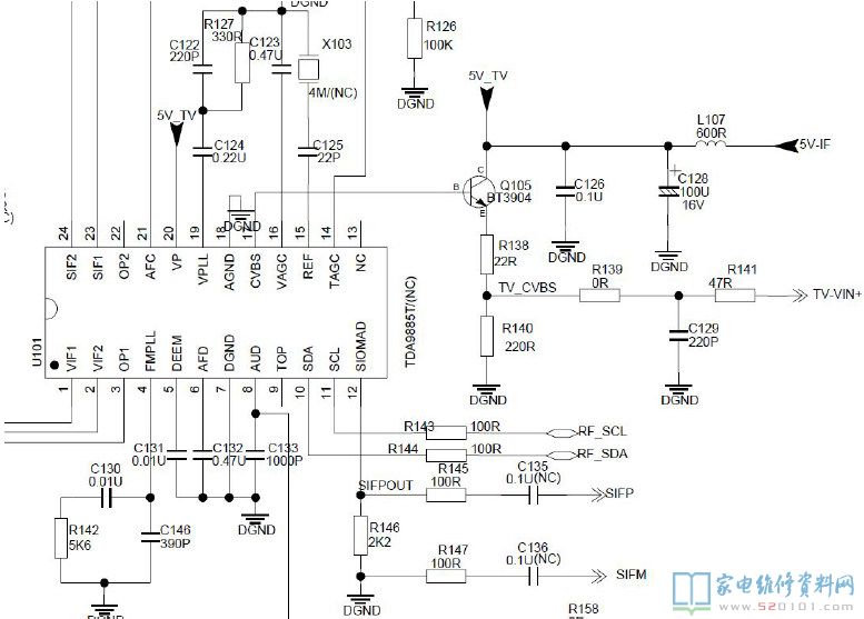 采用MST9U19JS液晶电视主板信号流程讲解 第2张