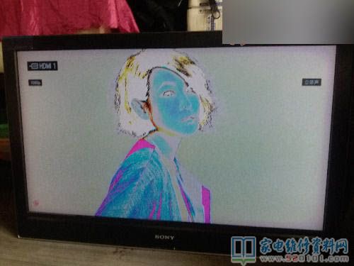 索尼KLV-40F300A液晶电视开机出现花屏鬼脸故障 第2张