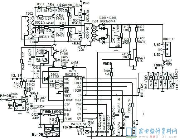 长虹液晶HSM45D-1M二合一板电路原理与故障维修 第4张