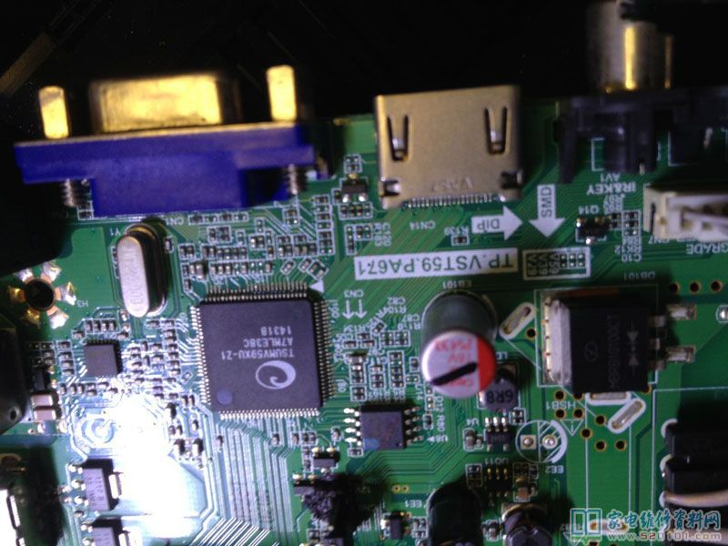 长虹LED24660液晶冷机时开机无图像的故障维修 第4张