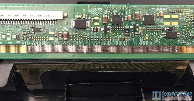 32寸液晶电视的PCB端排线脱落的焊接修复过程 第5张