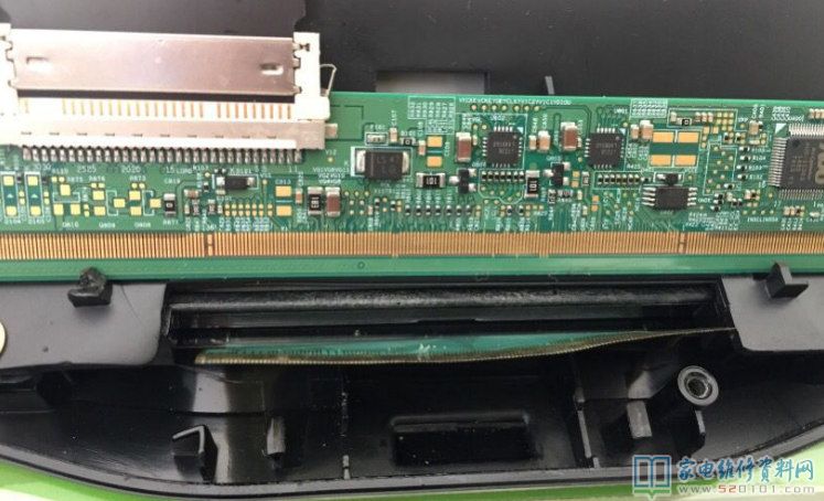 32寸液晶电视的PCB端排线脱落的焊接修复过程 第4张