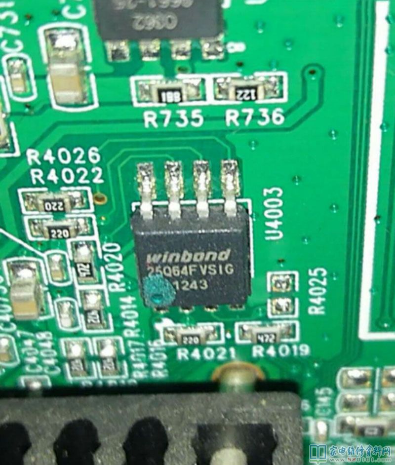 长虹LED32560液晶电视开机后画面卡住的故障维修 第2张
