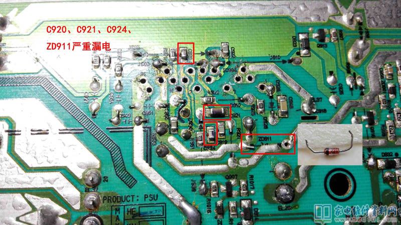 LG RT-37LZ55液晶电视电源板故障维修（图） 第5张