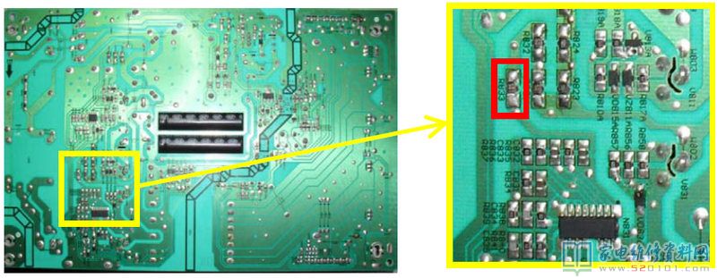 采用RSAG7.820.4489电源板的液晶不定时遥控不开机的维修 第2张