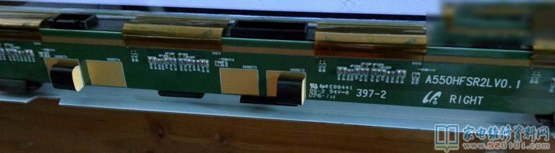 康佳LC55FT68AC液晶电视画面竖向重影的故障修复 第5张