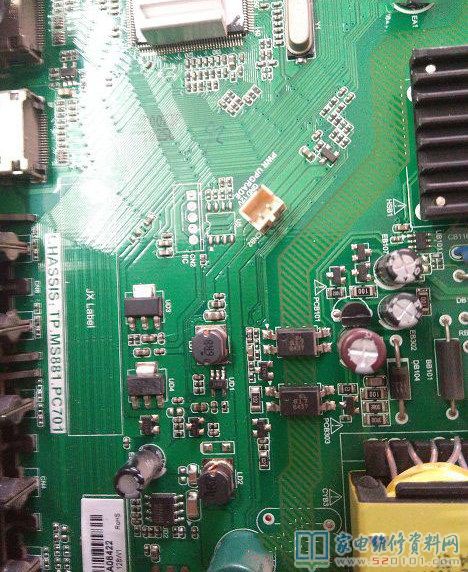 长虹LED49C1080N液晶电视花屏的故障维修记 第2张