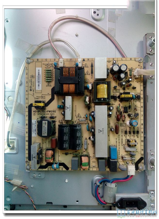 飞利浦32PFL3409/93液晶通电不开机指示红灯一长三短故障维修 第5张