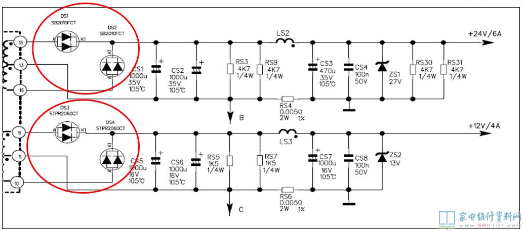 40-PWL37C-PWG1XG（PWL37板）电源板电路原理与维修 第21张