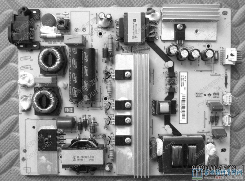 TCL D55A561U液晶电视开机后黑屏的故障维修 第1张