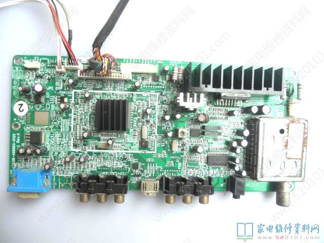 乐华LCD32P08A液晶电视开机自动减音量的故障维修 第1张