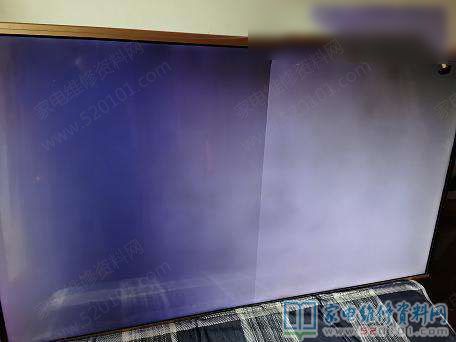 康佳LED55G9200U液晶电视灰色屏幕且一半暗淡 第1张