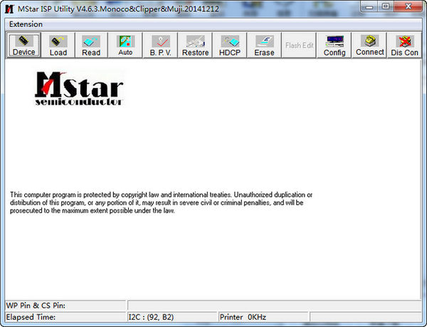 Mstar ISP Utility V4.6.3 Monoco&Clipper&Muji（Mstar烧录软件）