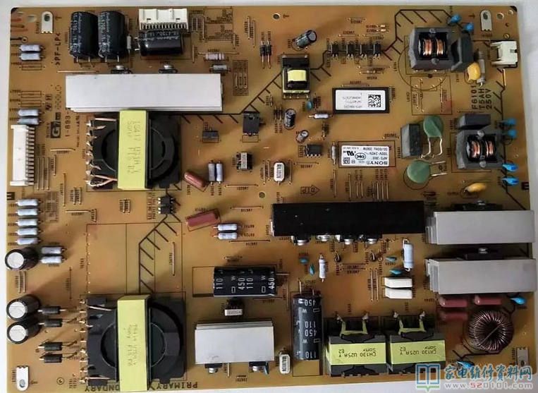 索尼KD-65X8500B液晶电视红灯闪烁2次不开机的维修 第1张