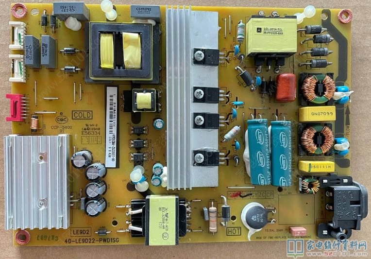 TCL L55C1-CUD液晶电视不开机的故障维修 第1张