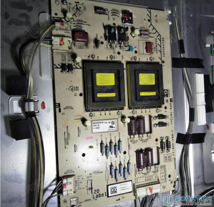 索尼KDL-60EX720液晶电视指示灯闪4次的故障维修 第3张