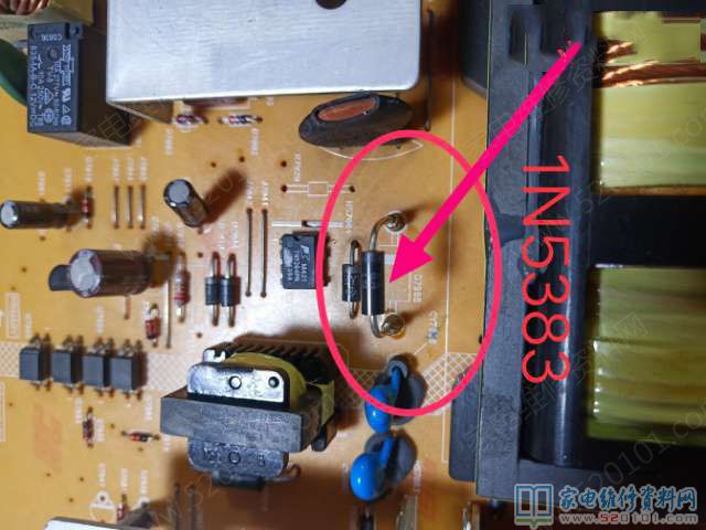 夏普LCD-46E66A液晶电视不通电且指示红灯不亮 第1张