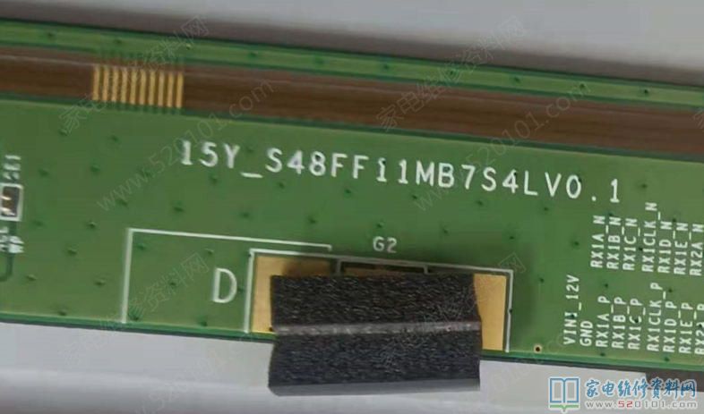 索尼KDL-48R550C液晶电视卡机显示LOGO后暗屏的故障维修 第1张