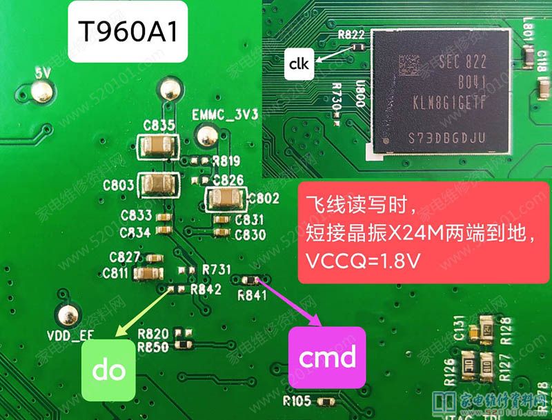 TCL D55A620U液晶电视（T960A1）EMMC点位图 第1张