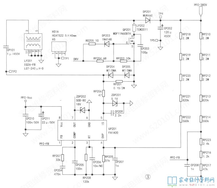 长虹55Q7ART液晶电视电源板电路原理与维修 第3张