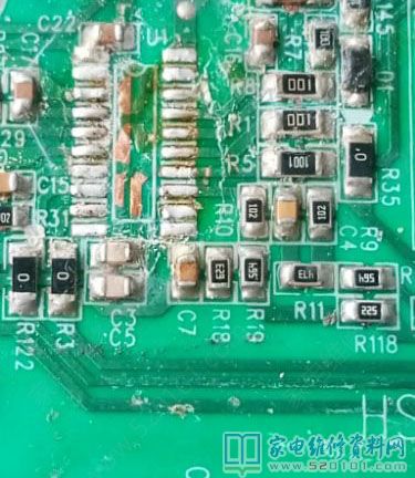 创维42E350E液晶电视电源板烧R115电阻的通病故障维修 第5张