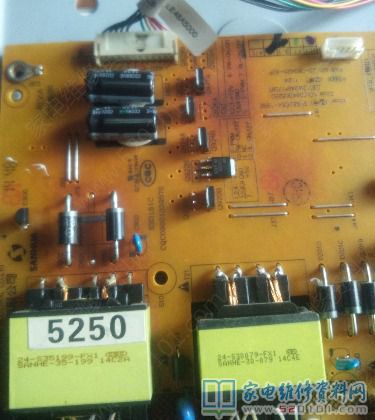 海尔LE48U3300液晶电视开机后黑屏故障的应急维修 第6张