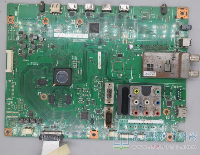 夏普LCD-70LX732A液晶电视开机红灯闪的故障维修 第1张