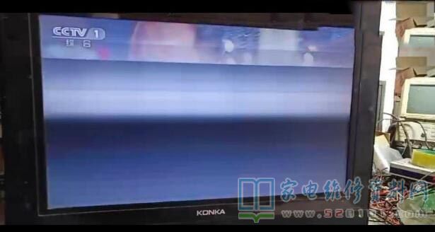 康佳LC26ES30液晶电视观看几分钟后屏幕变白的故障维修 第2张
