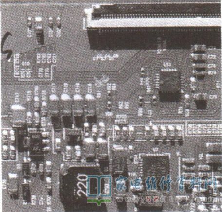 康佳液晶LC320EXN-SEA1-K31（6870C-0414A）逻辑板开机无图像且有竖带的故障维修 第2张