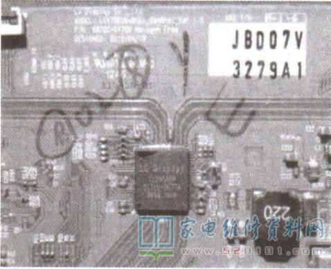 康佳液晶LC470EUN-SFF1(6870C-0432A)逻辑板满屏竖线的故障维修 第2张
