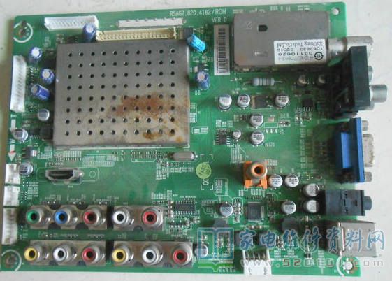 海信TLM46V66C液晶电视黑屏无声音的故障维修 第1张