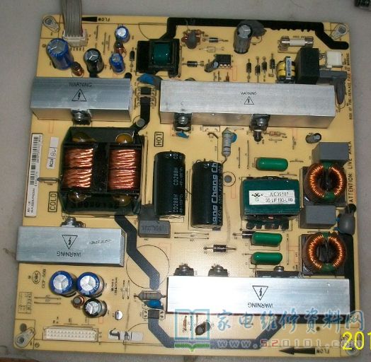 TCL 40-1P3222-PWB1XG电源板主电源无输出的维修 第1张