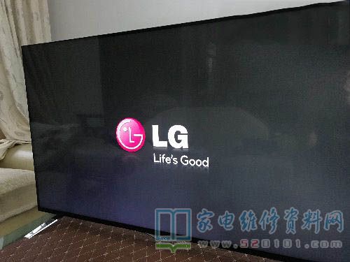 LG 49UB8300-CG液晶电视黑屏但背光亮的故障维修 第2张