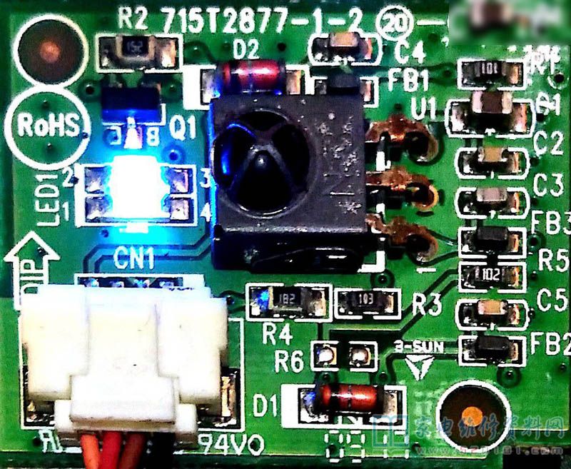 ENVISION L42BN81F液晶电视指示灯红灯亮不开机的维修 第9张
